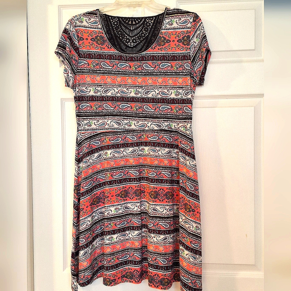 Bobbie Brooks, Medium, Woman's Paisley Bohemian Dress